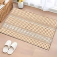 thumbnail image 1 of Rectangle Rug 2x3ft Area Rug, Farm Lattice Houndstooth Pattern Area Rugs for Living Room Bedroom, Rustic Beige Khaki Plaid Floor Mat Non-Shedding Non-Slip Carpet Indoor Accent Rugs, 1 of 9