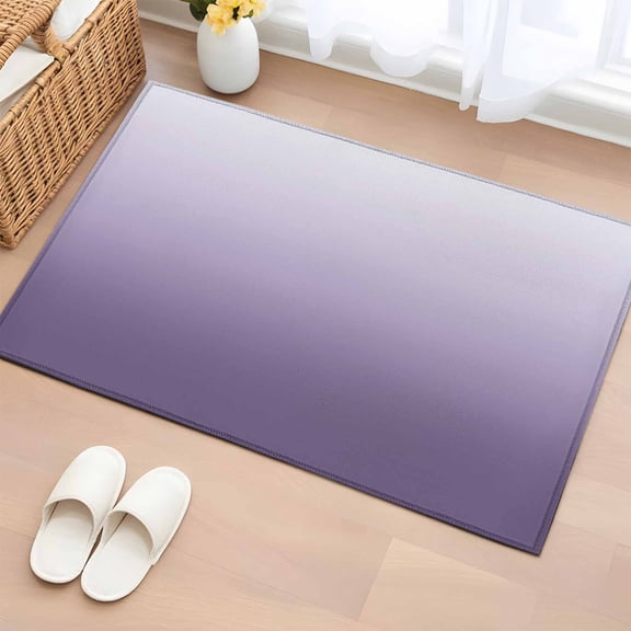 Rectangle Rug 2x3ft Area Rug, Gradient Purple Modern Art Area Rugs for Living Room Bedroom, Abstract Aesthetic Floor Mat Non-Slip Non-Shedding Carpet Indoor Accent Rugs