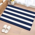 thumbnail image 1 of Rectangle Rug 2x3ft Area Rug,Modern Classic Stripes Area Rugs for Living Room Bedroom,Nautical Navy Blue and White Floor Mat Non-Slip Non-Shedding Carpet Indoor Accent Rugs, 1 of 9