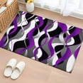 thumbnail image 1 of Rectangle Rug 2x3ft Area Rug,Modern Purple Grey Black Stripes Area Rugs for Living Room Bedroom,Gradient Abstract Art Floor Mat Non-Slip Non-Shedding Carpet Indoor Accent Rugs, 1 of 9
