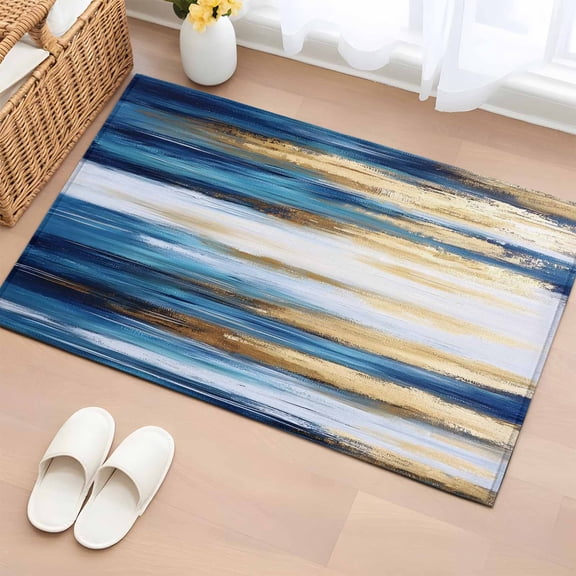 Area Rug Beige Plaid Flower Polka Dots Rectangle Area Rugs Washable Rug for Living Room Bedroom Dining Room, Minimalist Style Soft Non-slip Floor Carpet 2x3ft