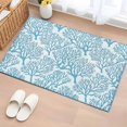 thumbnail image 1 of Rectangle Rug 2x3ft Area Rug,Summer Blue Coral Area Rugs for Living Room Bedroom,Abstract Marine Plants Floor Mat Non-Slip Non-Shedding Carpet Indoor Accent Rugs, 1 of 9