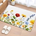thumbnail image 1 of Rectangle Rug 2x3ft Area Rug,Summer Pastoral Yellow Red Daisy Area Rugs for Living Room Bedroom,Country Green Botanical Floor Mat Non-Slip Non-Shedding Carpet Indoor Accent Rugs, 1 of 9