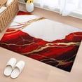 thumbnail image 1 of Rectangle Rug 2x3ft Area Rug,White Red Marble Gold Stripe Crack Area Rugs for Living Room Bedroom,Abstract Natural Stone Floor Mat Non-Slip Non-Shedding Carpet Indoor Accent Rugs, 1 of 9