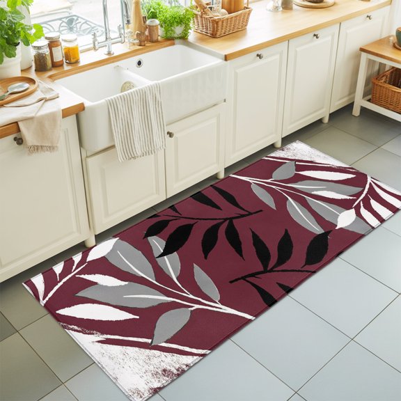 Rectangle Rug 2x6ft Area Rug, Area Rugs for Living Room Bedroom, Floor Mat Non-Slip Non-Shedding Carpet Indoor Accent Rugs