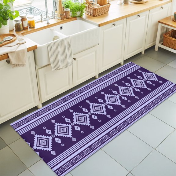 Kitchen Runner Rug Tropical Beach Vacation Surfboard Runner Rugs for Bedroom Hallway Entryway Stair, Coconut Tree Camper Van Area Rug Non-slip Washable Floor Carpet 2x6ft