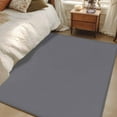 thumbnail image 1 of Rectangle Rug 3x5ft Area Rug, Pure Color Light Gray Area Rugs for Living Room Bedroom, Minimalist Style Grey Floor Mat Non-Slip Non-Shedding Carpet Indoor Accent Rugs, 1 of 9