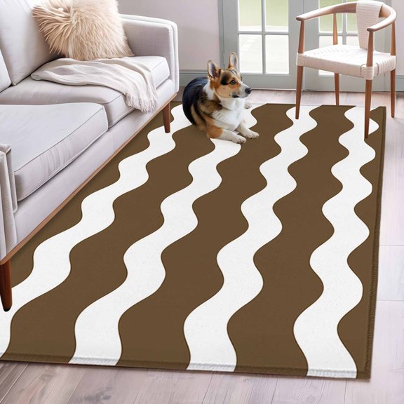 Round Area Rug for Living Room Bedroom, Video Games Gaming Vintage Round Rugs Non-slip Washable Floor Carpet, Abstract Sketch Style Soft Circle Rug 3ft