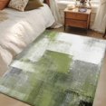 thumbnail image 1 of Rectangle Rug 4x6ft Area Rug, Sage Green Oil Painting Art Area Rugs for Living Room Bedroom, Retro Gray Gradient Floor Mat Non-Slip Non-Shedding Carpet Indoor Accent Rugs, 1 of 9