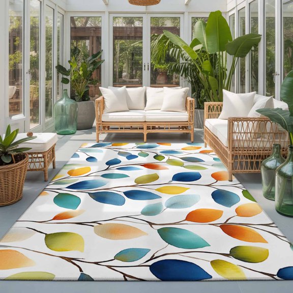 Kitchen Runner Rug Vintage Mushroom Cottage Forest Runner Rugs for Bedroom Hallway Entryway Stair, Fairy Tale World Area Rug Non-slip Washable Floor Carpet 2x6ft