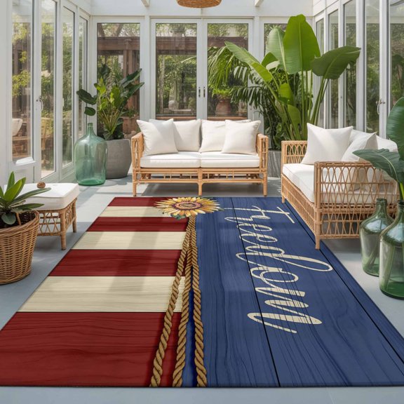 Area Rug Country Purple Gradient Stripe Rectangle Area Rugs Washable Rug for Living Room Bedroom Dining Room, Modern Geometric Line Soft Non-slip Floor Carpet 2x3ft