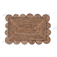 thumbnail image 1 of Rectangle Rug Natural Jute Rug Hand Braided Beige and Brown Color Stripes Line Area Rug, 1 of 5