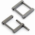 thumbnail image 1 of Rectangle Screw Rings Buckle Strap Connector Rectangular Shackle Screw Purse Bag Loop 4pcs (3/4 Inch, Gunmetal), 1 of 7