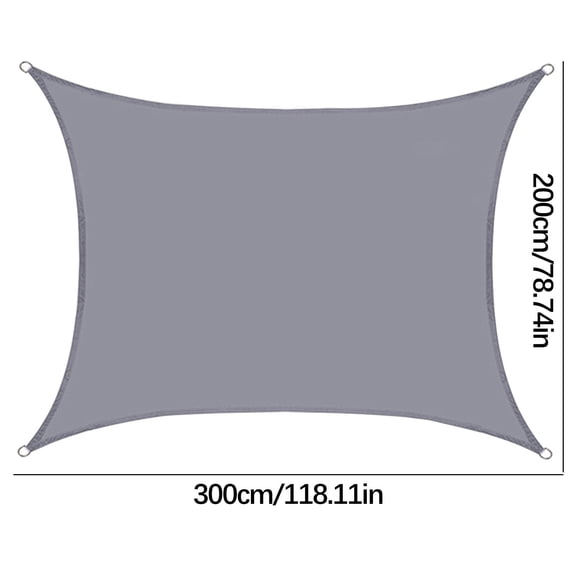 Rectangle Shade Sails 2X3 Meter Sunshade Garden Courtyard Sun Shade-Sail Patio Outdoor Top Rectangle Cover for Garden