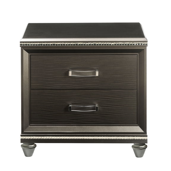 Rectangle Shape - Embossed Front Drawers - Bedroom Decor - Easy Access to Items