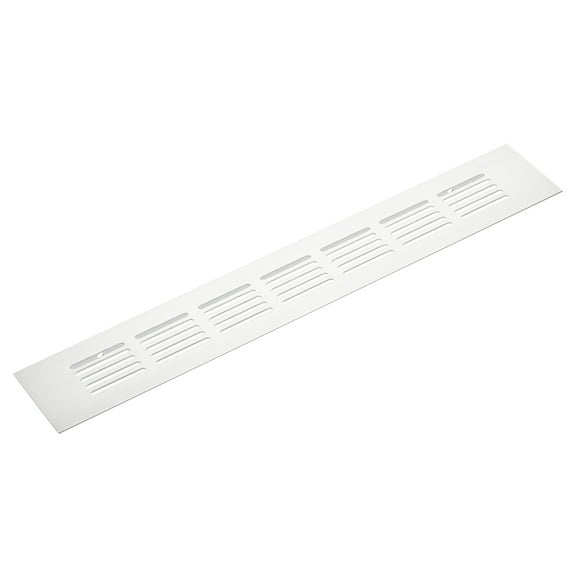 Rectangle Shape Ventilation Grille Aluminum Alloy Louvered Air Vents 11.81 x 1.97 Inch for Wardrobe Cupboards