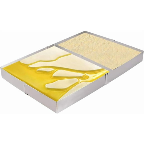 Rectangle Shaped Cake Pan, Adjustable Baking Cake Mold, Rectangle Shaped Cake Pan, Family Birthday Party Christmas Baking Tool - Send Goods From Local Warehous