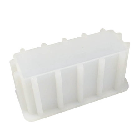 Rectangle Silicone Mold for Soap Making Handmade Soap Bread Mould Cake Chocolate Storgae Tray Molds Supplies