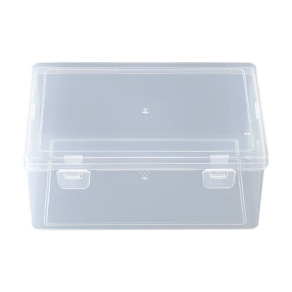 Rectangle Small Storage Containers Box, Clear Plastic Storage Containers Box for Collecting Small Items, Beads, Game Pieces, Business Cards, Crafts Accessories