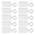 thumbnail image 1 of Rectangle Soft Keychains Set of 10, Bulk Pack - Perfect for Home, Tradeshows, Other Events - Clear, 1 of 5