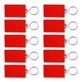 thumbnail image 1 of Rectangle Soft Keychains Set of 10, Bulk Pack - Perfect for Home, Tradeshows, Other Events - Red, 1 of 5