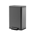 thumbnail image 1 of Rectangle, Stainless Steel, Soft-Close, Step Trash Can, 50L 13gal, 1 of 7
