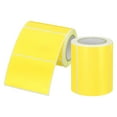 thumbnail image 1 of Rectangle Sticker Self-Adhesive Color Coding Labels Thermal Transfer Label Roll for Office Inventory Organize Name Tag Yellow, 1 of 7