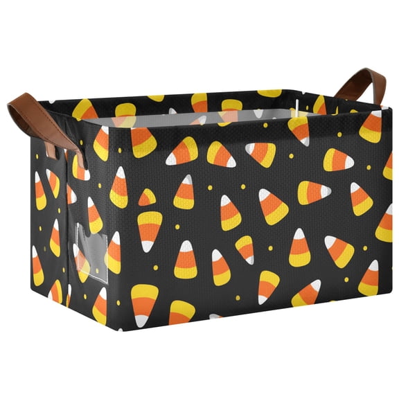 Rectangle Storage Basket with Handles Candy Polka Dots Collapsible Storage Bin Large Storage Bins Decorative for Clothes Toys Bedroom