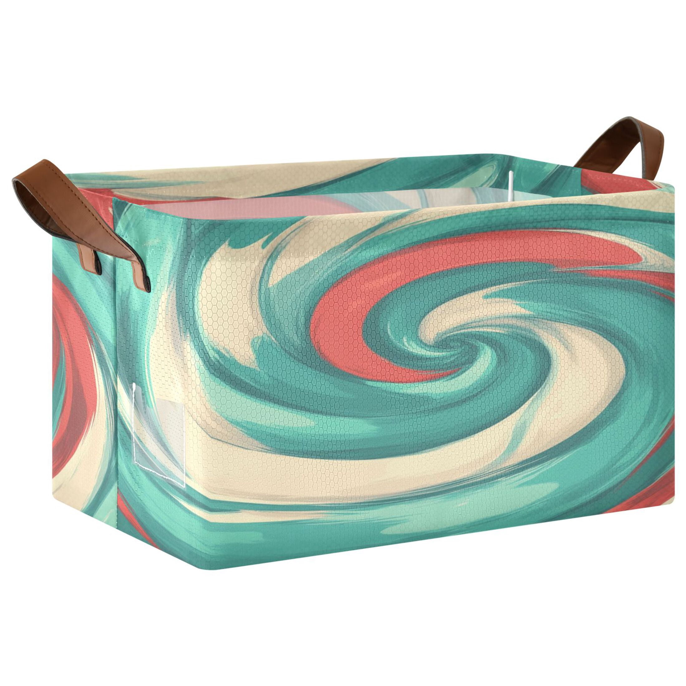Rectangle Storage Basket with Handles Vortex Collapsible Storage Bin ...