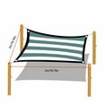 thumbnail image 1 of Rectangle Sun Shade Sail, 95% UV Protection Patio Canopy for Pool, Garden, Backyard - Breathable HDPE Fabric with Steel Grommets(Army Green), 1 of 8