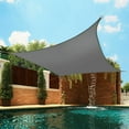thumbnail image 1 of Rectangle Sun Shade Sail UV Block Waterproof Patio Awning Outdoor Garden Pool Sun Canopy Shelter Cover 13'x19.7' Gray, 1 of 8