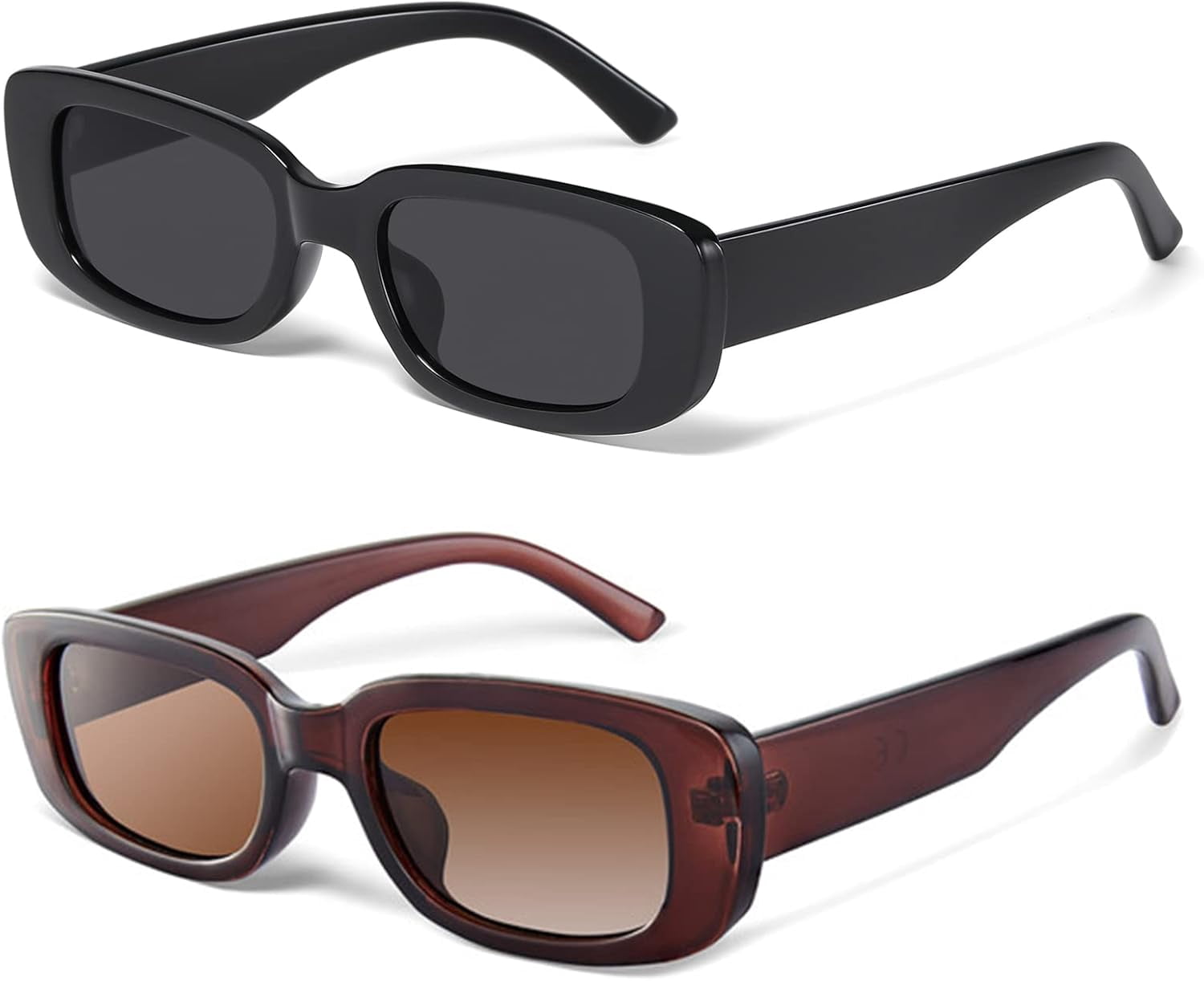 Rectangle Sunglasses for Women Men Trendy Y2k Retro 90s Sun  display picture 1