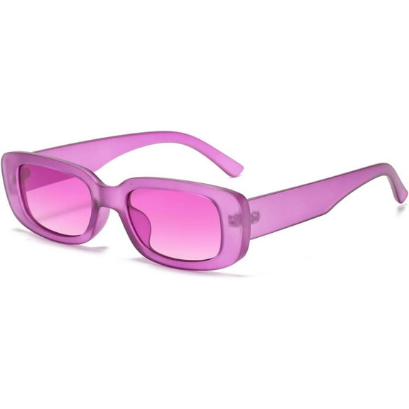 Rectangle Sunglasses for Women Retro Driving Glasses 90’s Vintage Fashion Narrow Square Frame UV400 Protection
