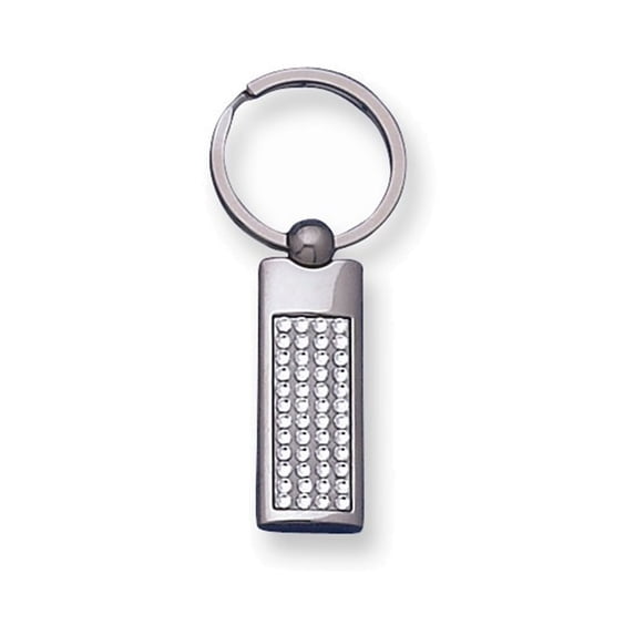 Rectangle Swarovski Crystal Key Ring