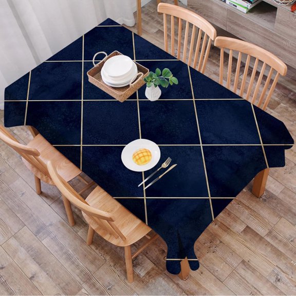 Rectangle Table Cloth,Abstract Geometric Plaid Seamless Tablecloths Stain Resistance Water Repellent Washable Table Cover Decor for Home Kitchen Dining Party Patio Indoor and Outdoor 60"x 84"