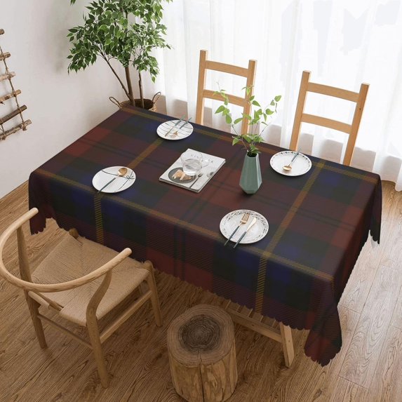 Rectangle Table Cloth, Aitken Clan Tartan Resistant Washable Tablecloth Decorative Table Cover for Dining, Indoor and Outdoor