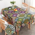 thumbnail image 1 of Rectangle Table Cloth, Boho Rectangle Tablecloth, Stain Resistance Water Repellent and Wrinkle-Free, Table Cover Decor for Home Kitchen Dining Party Patio Indoor and Outdoor Use, 60'''' x 84'''', 1 of 6