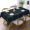 thumbnail image 1 of Rectangle Table Cloth, Clan Gordon Blue and Green Scottish Tartan Resistant Washable Tablecloth Decorative Table Cover for Dining, Indoor and Outdoor, 1 of 1