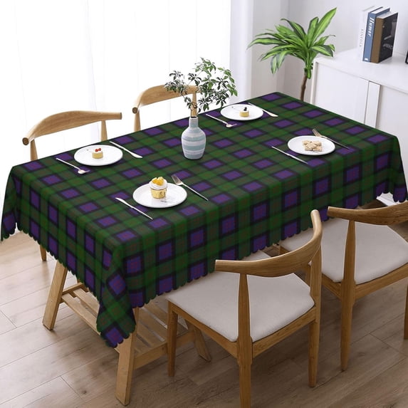 Rectangle Table Cloth, Clan Macdonald Tartan Resistant Washable Tablecloth Decorative Table Cover for Dining, Indoor and Outdoor