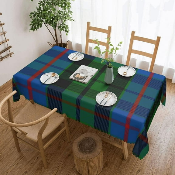 Rectangle Table Cloth, Clan Morrison Tartan Resistant Washable Tablecloth Decorative Table Cover for Dining, Indoor and Outdoor