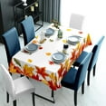 thumbnail image 1 of Rectangle Table Cloth, Fall Halloween Rectangle Table Cloth, Stain Resistance Water Repellent Wrinkle-Free, Gold Floral Tablecloth for Home Kitchen Dining Party Patio 60x84 (Maple Leaf), 1 of 5