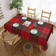 thumbnail image 1 of Rectangle Table Cloth, Grant Tartan red Green Plaid Resistant Washable Tablecloth Decorative Table Cover for Dining, Indoor and Outdoor, 1 of 6