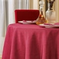 thumbnail image 1 of Rectangle Table Cloth Linen Farmhouse Tablecloth Waterproof Anti-Shrink Soft and Wrinkle Resistant Decorative Fabric Table Cover for Kitchen (Flaxen, 52" x 70" (4-6 Seats)), 1 of 5