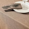 thumbnail image 1 of Rectangle Table Cloth Linen Farmhouse Tablecloth Waterproof Anti-Shrink Soft and Wrinkle Resistant Decorative Fabric Table Cover for Kitchen (Flaxen, 52" x 70" (4-6 Seats)), 1 of 5
