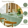 thumbnail image 1 of Rectangle Table Cloth Linen Farmhouse Tablecloth Waterproof Anti-Shrink Soft and Wrinkle Resistant Decorative Fabric Table Cover for Kitchen (Flaxen, 52" x 70" (4-6 Seats)), 1 of 5