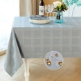 thumbnail image 1 of Rectangle Table Cloth Linen Farmhouse Tablecloth Waterproof Anti-Shrink Soft and Wrinkle Resistant Decorative Fabric Table Cover for Kitchen (Flaxen, 52" x 70" (4-6 Seats)), 1 of 6