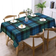 Rectangle Table Cloth, MacKirdy Tartan Resistant Washable Tablecloth Decorative Table Cover for Dining, Indoor and Outdoor