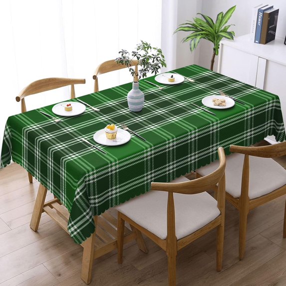 Rectangle Table Cloth, Macdonald of The Isles Ancient Tartan Resistant Washable Tablecloth Decorative Table Cover for Dining, Indoor and Outdoor