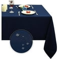 thumbnail image 1 of Rectangle Table Cloth, Oil-Proof Spill-Proof and Water Resistance Microfiber Tablecloth, Decorative Fabric Table Cover for Outdoor and Indoor Use (Navy Blue, 60 x 102 Inch), 1 of 6