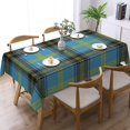 thumbnail image 1 of Rectangle Table Cloth, Old Scotsman Clan Bell Blue Black Tartan Plaid Resistant Washable Tablecloth Decorative Table Cover for Dining, Indoor and Outdoor, 1 of 6